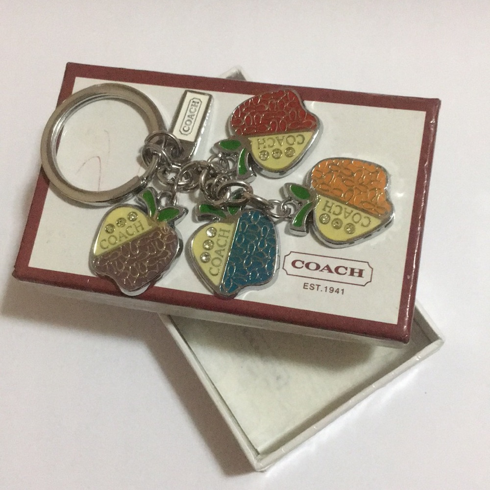 Coach Apple keychain
